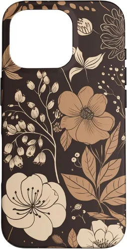 Vista 20 de Hazelnut Brown Wildflower Floral Flower Design Case for iPhone 17