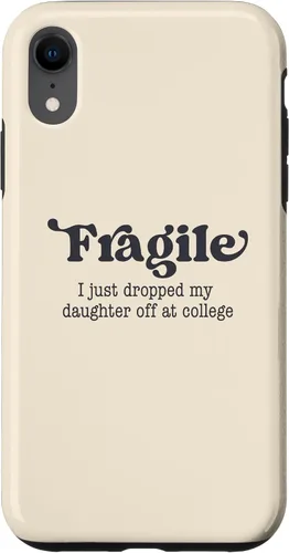 Vista 24 de Frágil - Carcasa para iPhone 16 con texto en inglés "I Just Ddrops My Daughter Off at College Parents