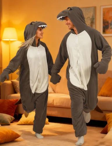 Vista 4 de vavalad Adult Costume Onesie Pajamas Cosplay Funny Halloween Christmas Women men