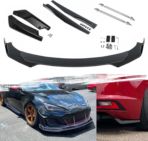 Vista 18 de x xotic tech Labio Universal para Parachoques Delantero Alerón de Barbilla Divisor Difusor Protector de Ala Moldura Kit de Carrocería de Coche