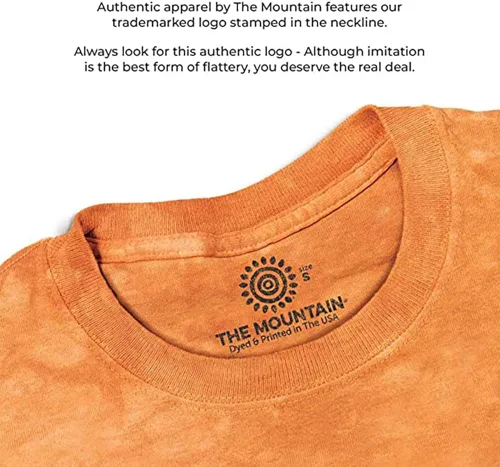 Vista 3 de The Mountain Camiseta dorada de cara grande para hombre