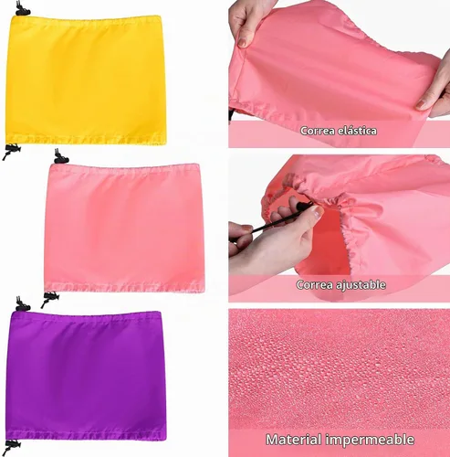 Vista 4 de Aliceset Gorro de ducha para perro, 3 unidades, impermeables, para baño, con diadema, protección para evitar infecciones de oído, 3