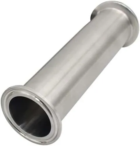 Vista 3 de Tubo de carrete sanitario Tri Clamp Tube 2 pulgadas de longitud con 1.5 pulgadas Tri Clamp 1.988 in Férula Brida 304 Tubo redondo sin costura