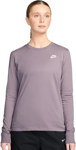 Vista 10 de Nike Sportswear Club - Camiseta de manga larga para mujer Negro/Blanco