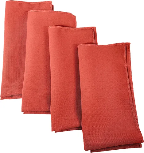 Vista 93 de LA Linen Paquete de 10 servilletas de popelina de poli, servilletas de tela suave, servilletas lavables y reutilizables, servilletas de mesa