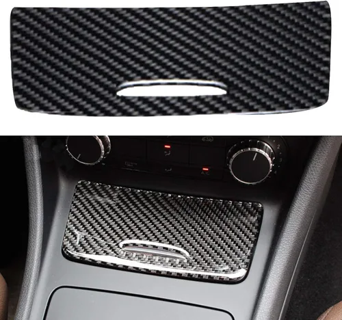 Vista 8 de x xotic tech Interruptor de control de aire acondicionado, marco de fibra de carbono real, compatible con Mercedes Benz A180 CLA180 CLA200 CLA250