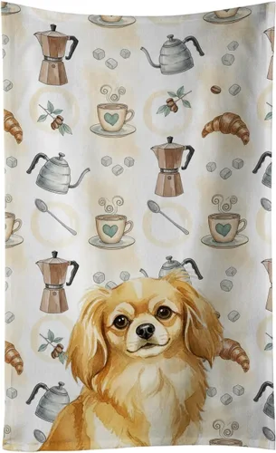 Vista 17 de Caroline's Treasures Afghan Hound - Toalla de cocina para barra de café, terciopelo frontal y lazo de algodón, lavable a máquina Sabueso afgano