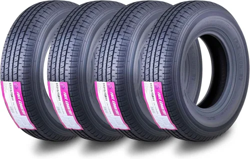 Vista 9 de Free Country Grand Ride Juego de 4 neumáticos para remolque ST175/80R13 de 6 capas, de rango de carga C, con banda de acero y protector contra roces