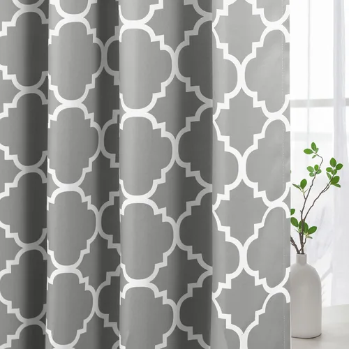 Vista 10 de H.VERSAILTEX Cenefas de cortina opacas para cocina/baño, cenefas de ventana con aislamiento térmico para sala de estar/dormitorio, cortinas cortas