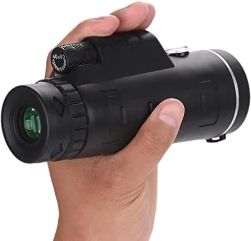 Vista 2 de Monoculars Telescope High Power Telescope 40X60 Monocular Scope Cell Phone Telescope with Smartphone Holder & Tripod for Bird Watching Camping