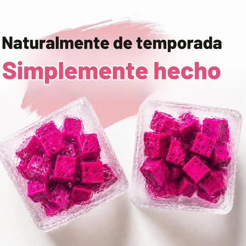 Vista 4 de Cubos de fruta del dragón liofilizado de 26.8oz Fruta del dragón seca