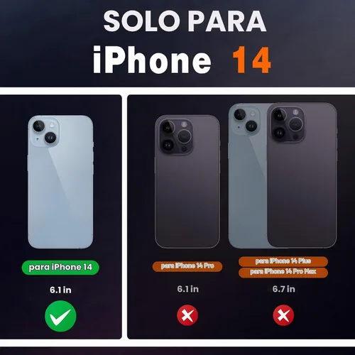Vista 2 de SHIELDON Funda para iPhone 14 de 6.1", Funda tipo cartera de cuero genuino [Cierre magnético] [Ranuras para tarjetas con bloqueo RFID] [Soporte]