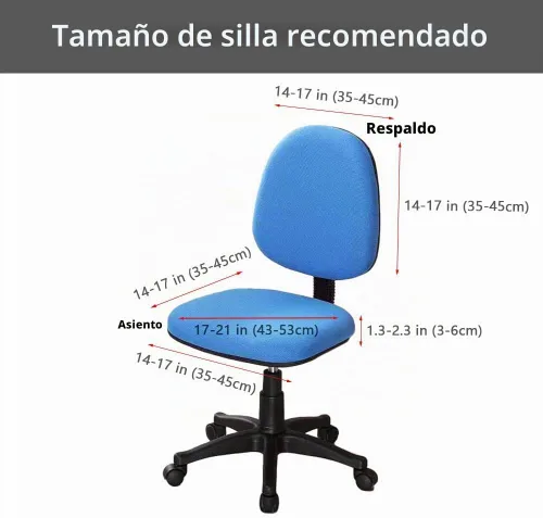 Vista 2 de Melaluxe - Funda para silla de oficina de computadora, funda universal protectora y elástica, cubierta elástica para silla giratoria Color: 32