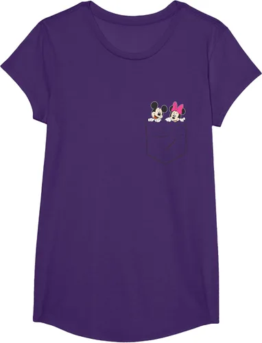 Vista 12 de Disney Mickey & Minnie Mouse - Camiseta de bolsillo pequeño para pareja