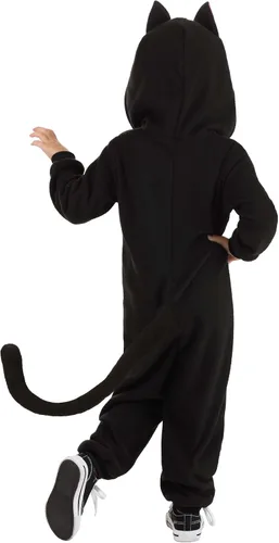 Vista 3 de Mono de gato negro para niños pequeños