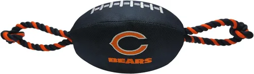 Vista 30 de Juguetes de fútbol NFL Arizona Cardinals para perros de Pets First, materiales de nylon de alta calidad, fuertes cuerdas de tracción, silbato