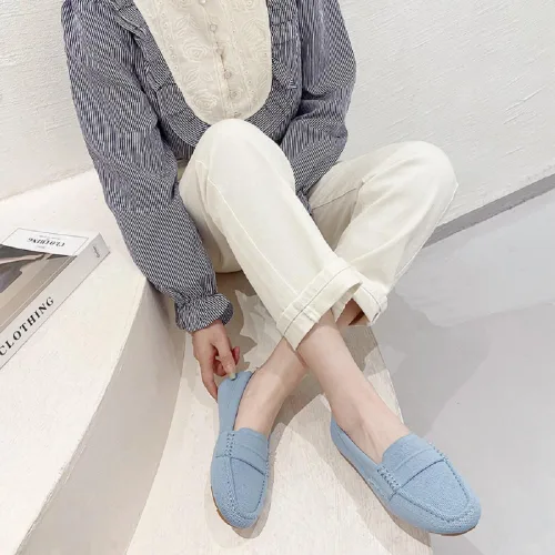 Vista 7 de Stytbtot Mocasines cómodos para mujer, zapatos planos