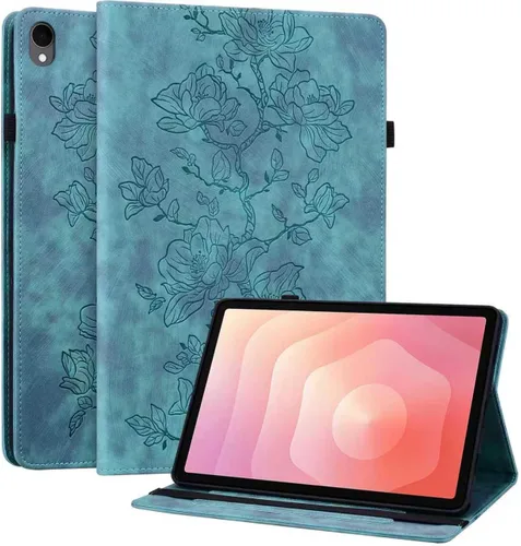 Vista 19 de Funda para Samsung Galaxy Tab S5e 10.5 2019 Modelo SM-T720/T725/T727, funda delgada de piel sintética con soporte multiángulo y soporte