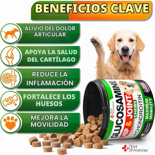 Vista 2 de Glucosamina para perros - Suplemento de cadera y articulaciones para perros