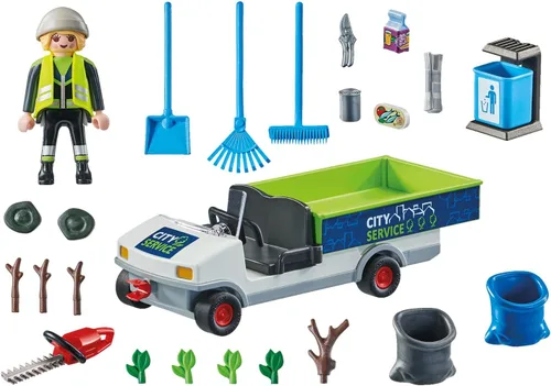 Vista 8 de PLAYMOBIL City Action 71433 - Limpieza urbana con vehículo