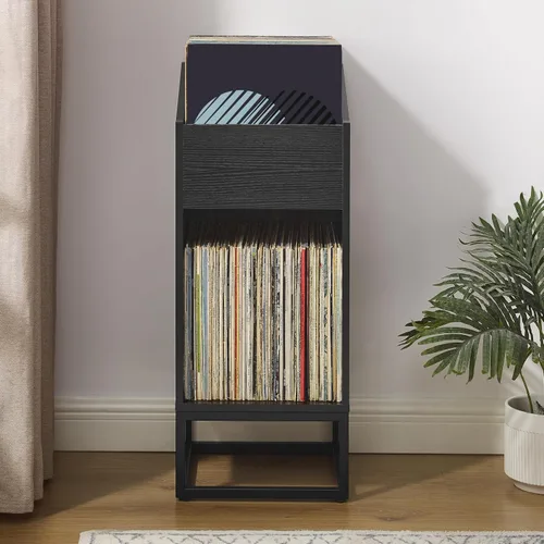 Vista 8 de Crosley Furniture Soporte de almacenamiento de discos Enzo Flip-Bin