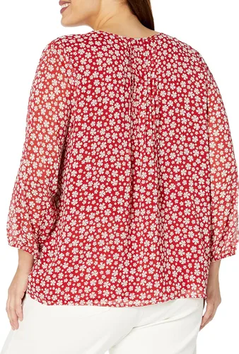 Vista 2 de Tommy Hilfiger Blusa de manga larga con detalle de corbata para mujer