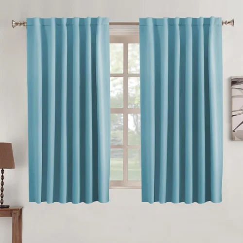 Vista 13 de Turquoize Cortinas Opacas con Aislamiento Térmico Paneles de Tratamiento de Ventanas con Bolsillo para Barra Paneles de Ventana para Ventanas