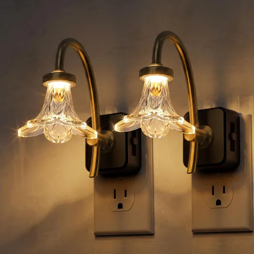 Vista 15 de L LOHAS LED Luz nocturna, luces nocturnas decorativas que se enchufan a la pared