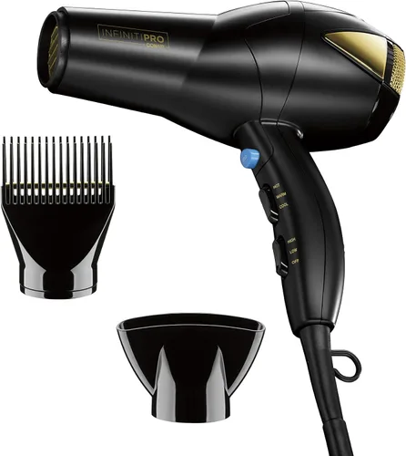 Vista 9 de Conair Secador de pelo con accesorio difusor de pelo multicámara, azul Azul oscuro