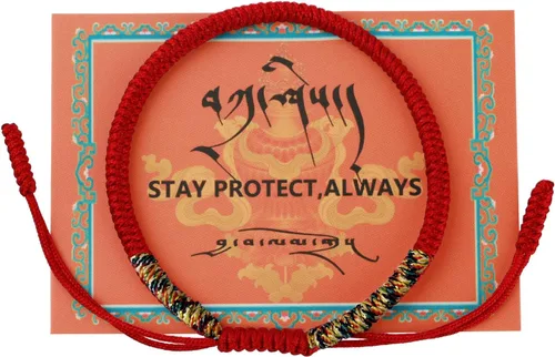Vista 10 de Auténtica pulsera de nudo Dorje bendecida hecha a mano por monjes tibetanos con protección y talismán para mujeres y hombres