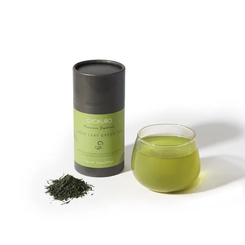 Vista 2 de Juego de té Gyokuro, Gokuzyo Aracha y bolsita de té de Japanese Green Tea Co – Surtido de té verde japonés de primera calidad – Sin OMG, sabor