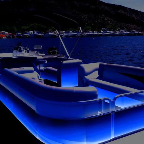 Vista 8 de Tira de luces LED marinas, pontón, lancha, tira de luz LED de 12 V, impermeable, luz interior de cubierta para kayak, barcos Jon, barcos de pesca