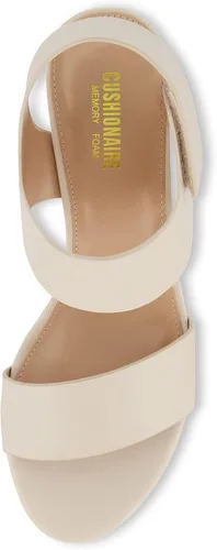 Vista 5 de CUSHIONAIRE Sandalia Talent con tacón recortado para mujer + espuma viscoelástica y anchos disponibles