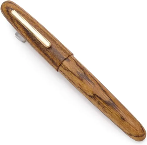 Vista 8 de Jinhao 9056 - Pluma estilográfica de madera natural hecha a mano (madera de ébano, plumín medio de 0.7mm)