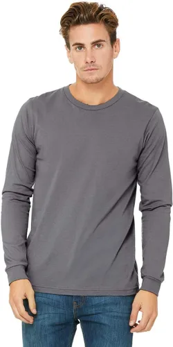 Vista 154 de Canvas Filmore 3501 - Camiseta de 4.2 onzas para hombre manga larga (1) Ceniza + (1) Jaspeado atlético