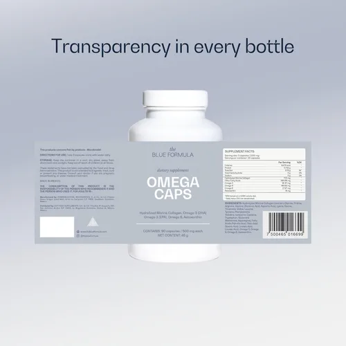 Vista 8 de Suplemento Omega 3 732 mg de colágeno marino hidrolizado Los mejores ácidos grasos esenciales Fórmula premium Apoya la salud del corazón