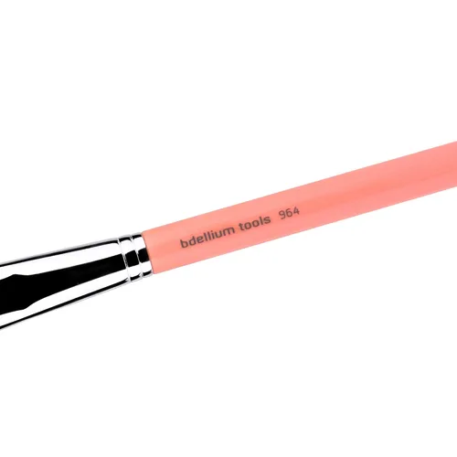 Vista 3 de Bdellium Tools Brocha de maquillaje profesional – Pink Bambu Series 964 colorete multiusos – con fibras sintéticas suaves, para una aplicación
