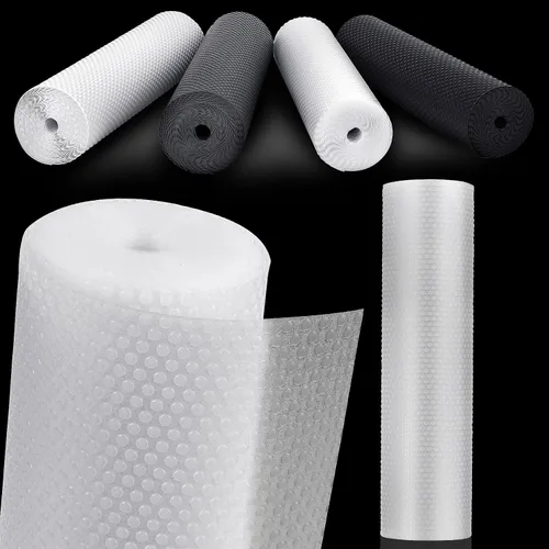 Vista 7 de Forros de Cajón, Revestimiento de Estante Impermeable, Antideslizante No Adhesivo Libre de BPA, Revestimiento de Armario de Cocina, Revestimiento