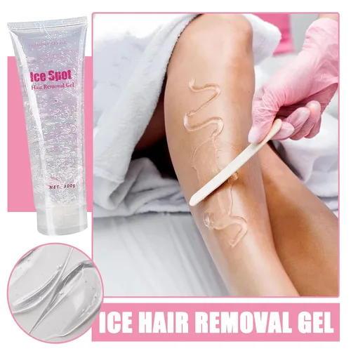 Vista 2 de 2 unidades de gel refrescante para dispositivo de depilación Lazer, crema de depilación láser suave para el hogar para mujeres y hombres, gel