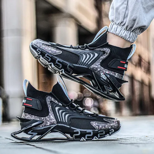 Vista 3 de Zapatillas de correr para hombre, estilo casual, atlético, caminar, tenis, tenis a la moda para hombre