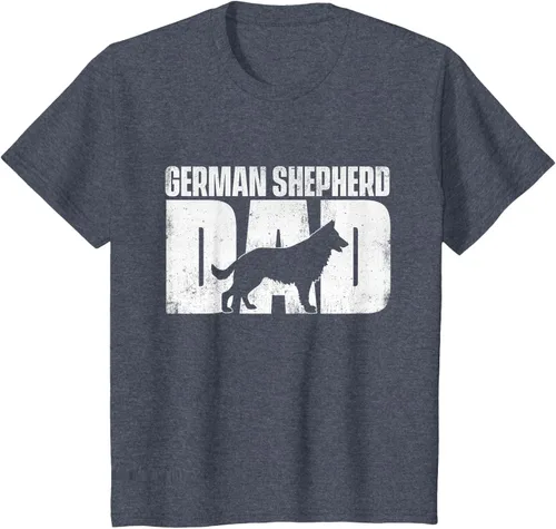 Vista 86 de Camiseta de pastor alemán para el día del padre del dueño de perros caninos, Negro