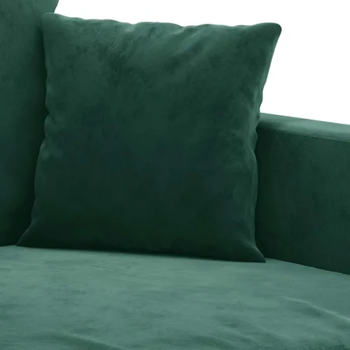Vista 4 de vidaXL Sofá de 2 plazas, acolchado de terciopelo de lujo, cómodo asiento y almohadas acolchados, diseño moderno, marco de metal resistente