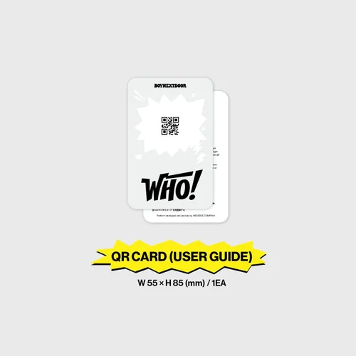 Vista 4 de BOYNEXTDOOR - 1ER ÁLBUM SENCILLO [WHO!] (Weverse Albums Ver.) Caja exterior + Tarjeta de intercambio + Tarjeta QR + Tarjeta fotográfica + 3 Tarjetas
