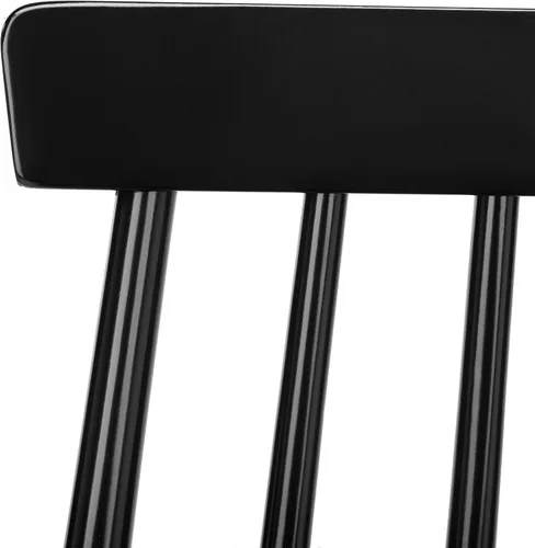 Vista 4 de Safavieh Home Collection Beaufort - Taburete negro para mostrador (24 pulgadas, juego de 2)