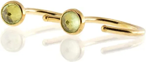 Vista 34 de Half Huggie Gold Hoop Earrings for Girls Women Tiny Cartilage Birthstone Stud Piercing Earring Hypoallergenic Earring Screw Back Dainty Hug Hoops