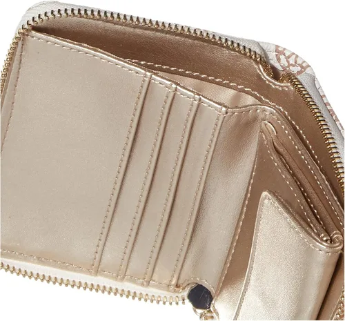 Vista 5 de GUESS Cessily - Cartera pequeña con cremallera para mujer, blanco, talla única