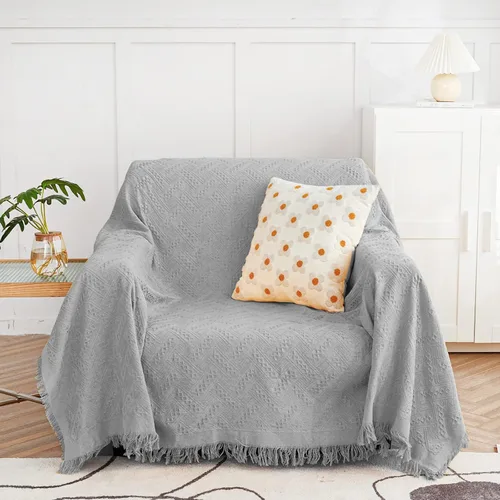 Vista 19 de MYSKY HOME - Funda para sofá, fundas para sofás, funda para silla extragrande, funda para sofá geométrico de color chocolate, funda para sofá