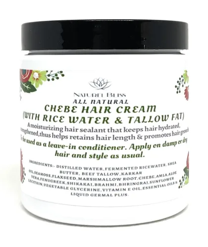Vista 5 de Croton Zambesicus Crema para el crecimiento del cabello, acondicionador sin enjuague, con agua de arroz fermentada y sebo, aloe vera, musgo marino