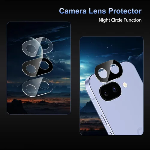 Vista 5 de SPARIN Protector de pantalla para Google Pixel 9A de 6.3 pulgadas, [paquete de 2+2] Pixel 9A, vidrio templado, fácil instalación con marco