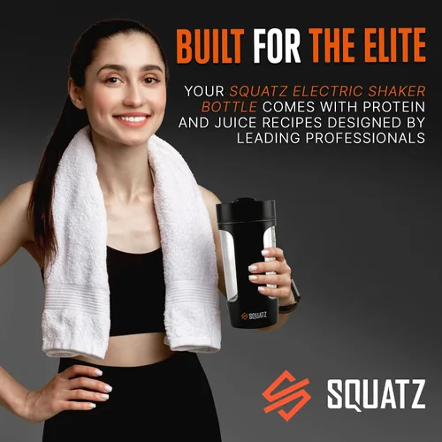 Vista 7 de SQUATZ Botella agitadora eléctrica de 22 onzas – Botella mezcladora automática recargable de proteínas, a prueba de fugas y fácil de limpiar, bebida